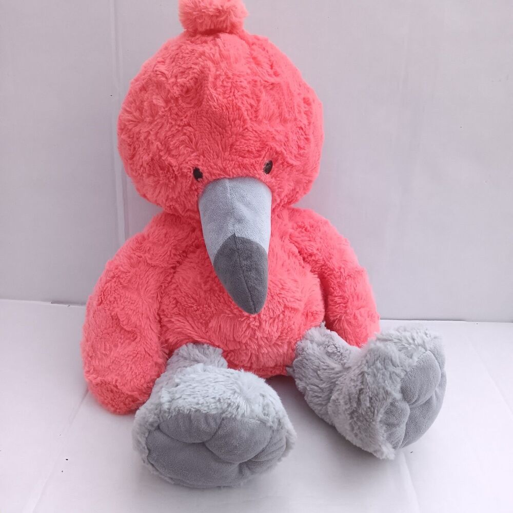 Animal Adventure Coral Flamingo Plush Animal-18 inch-2018-Soft-Plastic Eyes